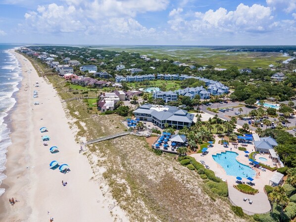 Exterior - Just Beyond The Dune's Waters Edge Is A Cozy Ocean View Villa 3 Bedroom Villa by Peace Vacations (Georgetown)