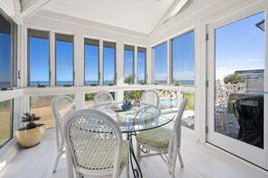 Condo, 3 Bedrooms | Outdoor dining - Oceanfront Elegance With A Pool 3 Bedroom Villa by Peace Vacations (Georgetown)