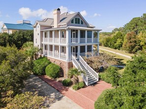 House, 6 Bedrooms | Exterior - Beach House-paradise With Screened Porches, Decks, Library, And Wifi Sunny Dunes 6 Bedroom Home by Peace Vacations (Georgetown)