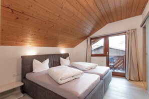 2 室のベッドルーム、WiFi、ベッドシーツ