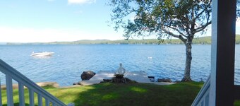 Traditional Waterfront Maine Cottage on Long Lake with great swimming.