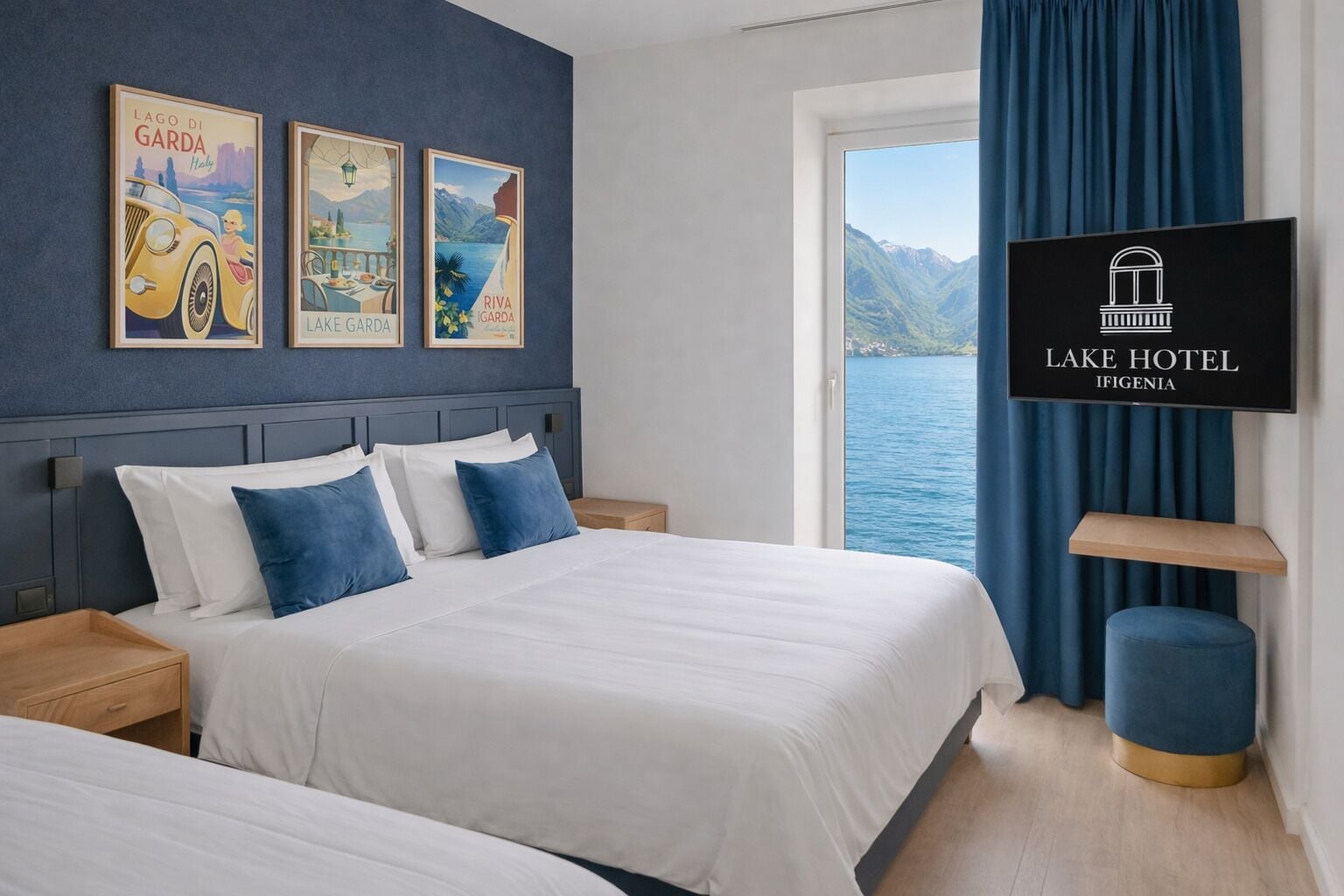 Superior Triple Room, Lake View | Premium bedding, free WiFi, bed sheets