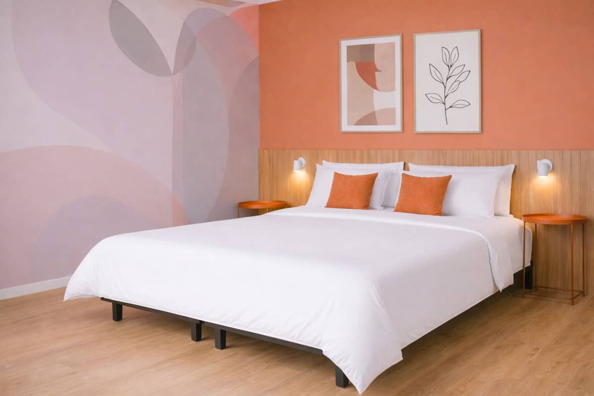 Premium bedding, free WiFi, bed sheets