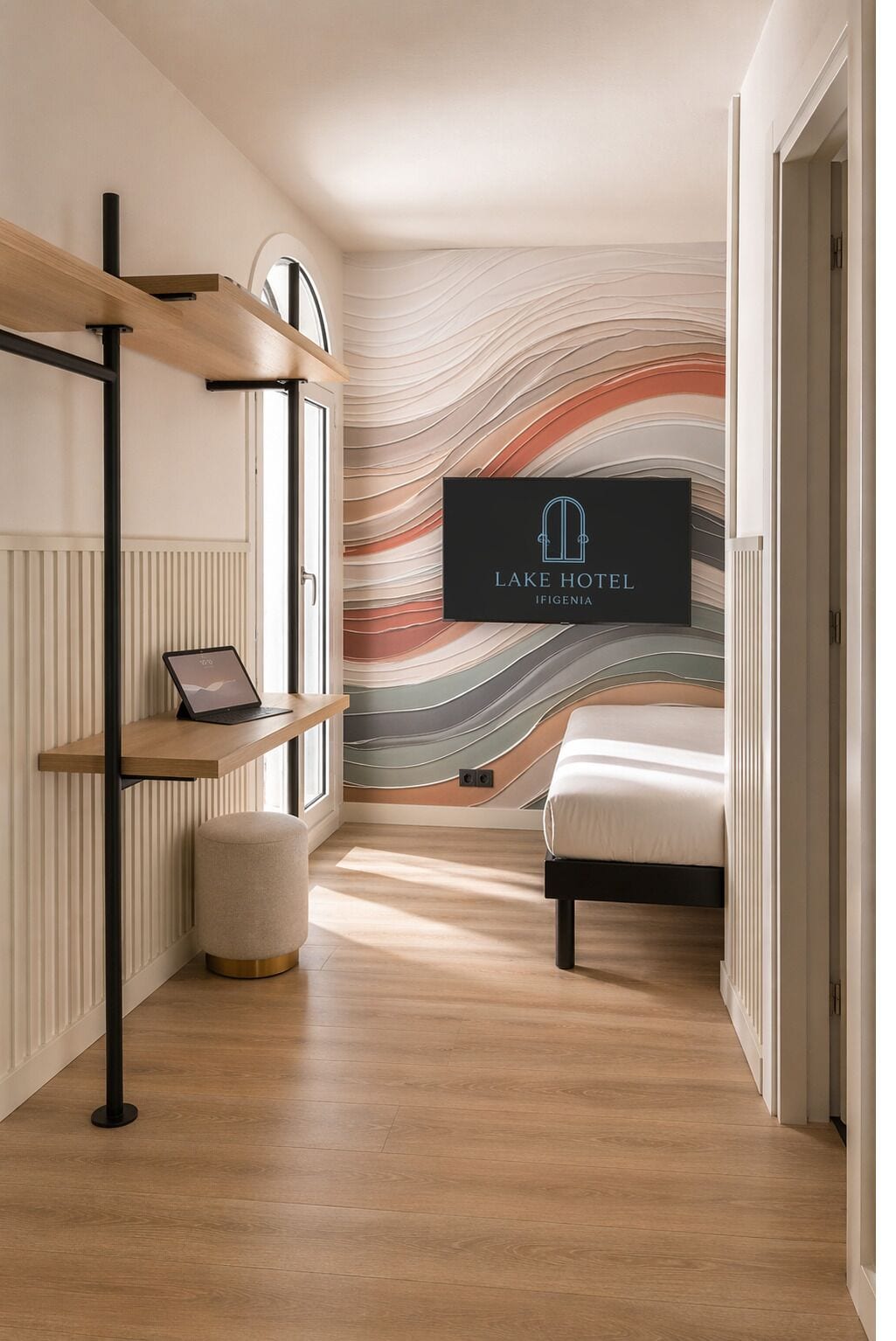 Habitación con 1 cama doble o 2 individuales, vistas al lago | Ropa de cama de alta calidad, wifi gratis, ropa de cama