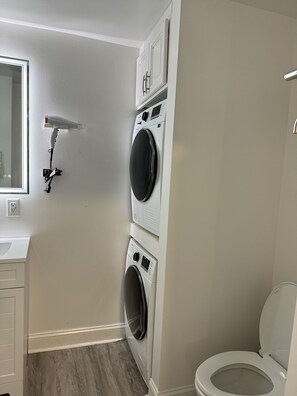 Hair dryer, towels, soap, shampoo - Where Luxury and Convenience Converge (Scranton)