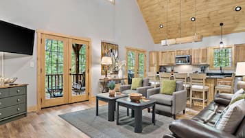 TV connectée, cheminée