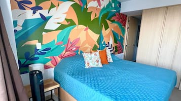 1 bedroom, iron/ironing board, internet, bed sheets
