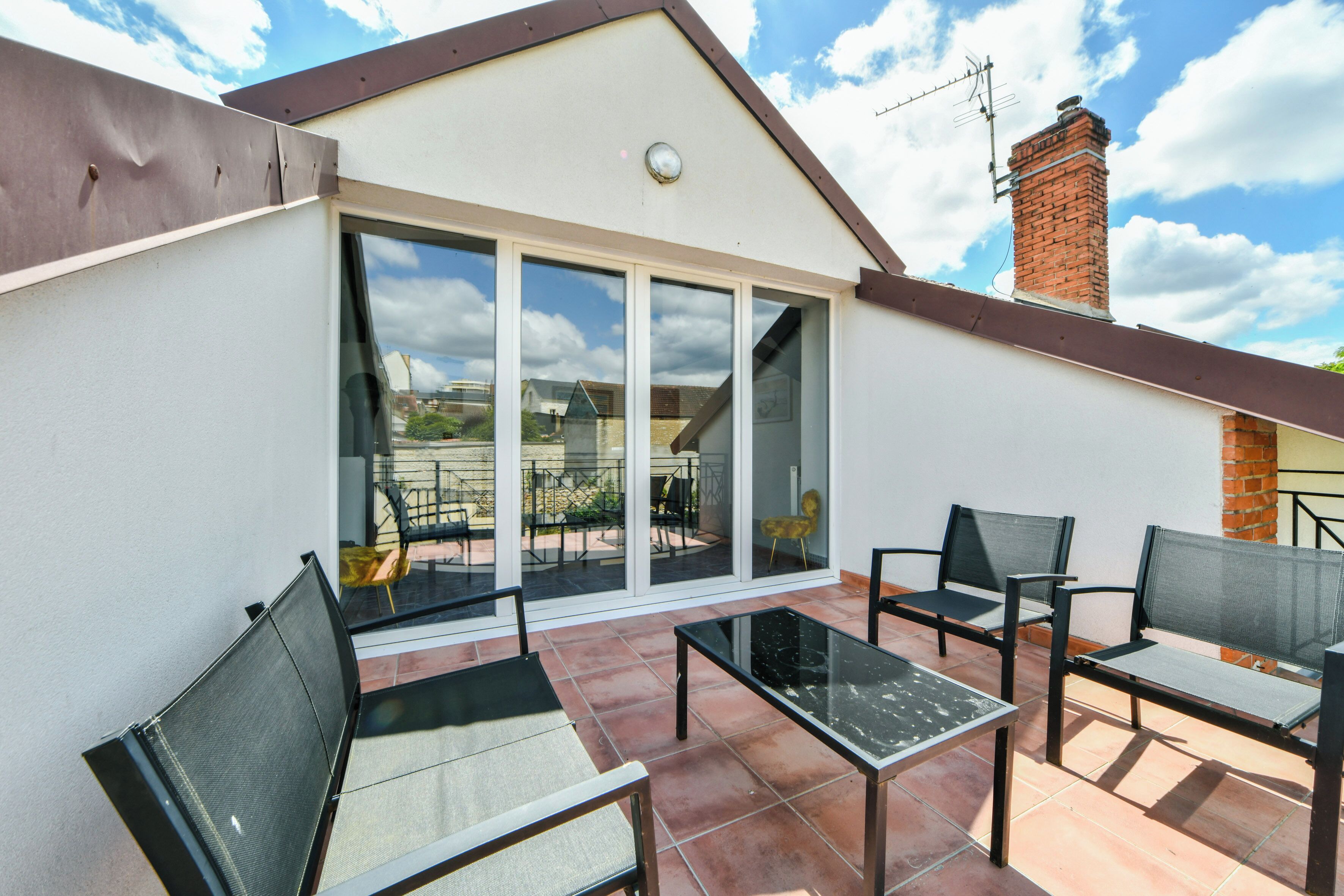 Terrasse sur le toit