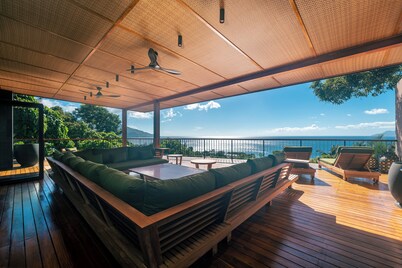 Maison Gaia Seychelles, unobstructed views over the ocean and into the sunset