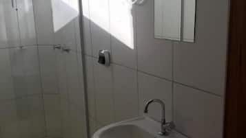 Standard Double Room | Bathroom | Shower, towels, soap, toilet paper
