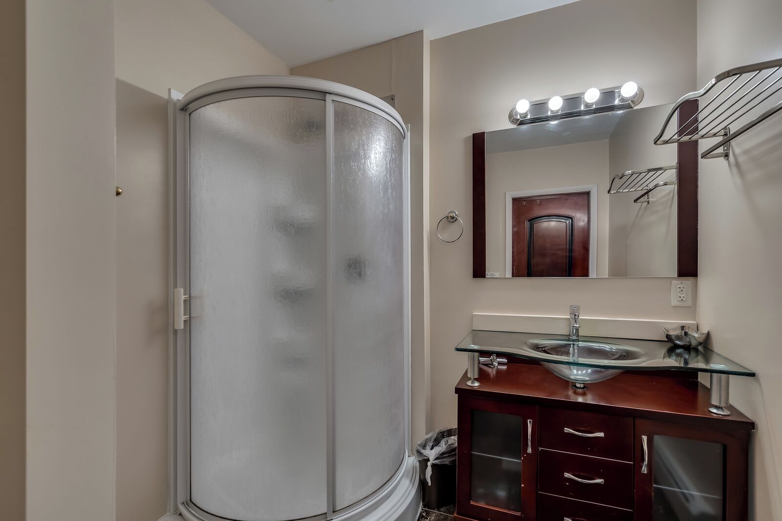 Hair dryer, towels