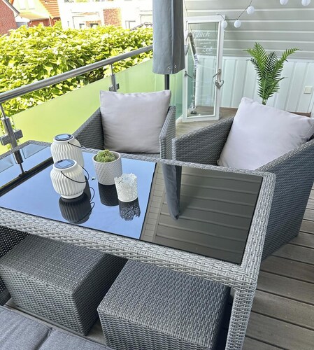 Auszeit in Strandnähe,ruhige Lage,Sonnenloggia,Gartenparadies,Haustierfreundlich