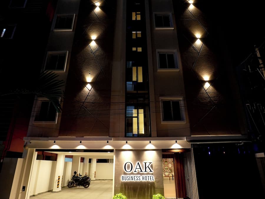 Façade de lâhĂ©bergement - soirĂ©e/nuit