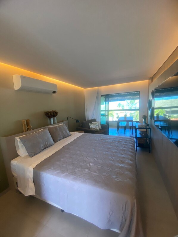 Deluxe Studio, Sea View | Individually decorated, individually furnished, free WiFi