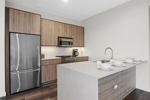 Microwave, oven, stovetop, dishwasher - Huge Luxury Studio Apartment in Nevele22 - Chicago River West (Chicago)