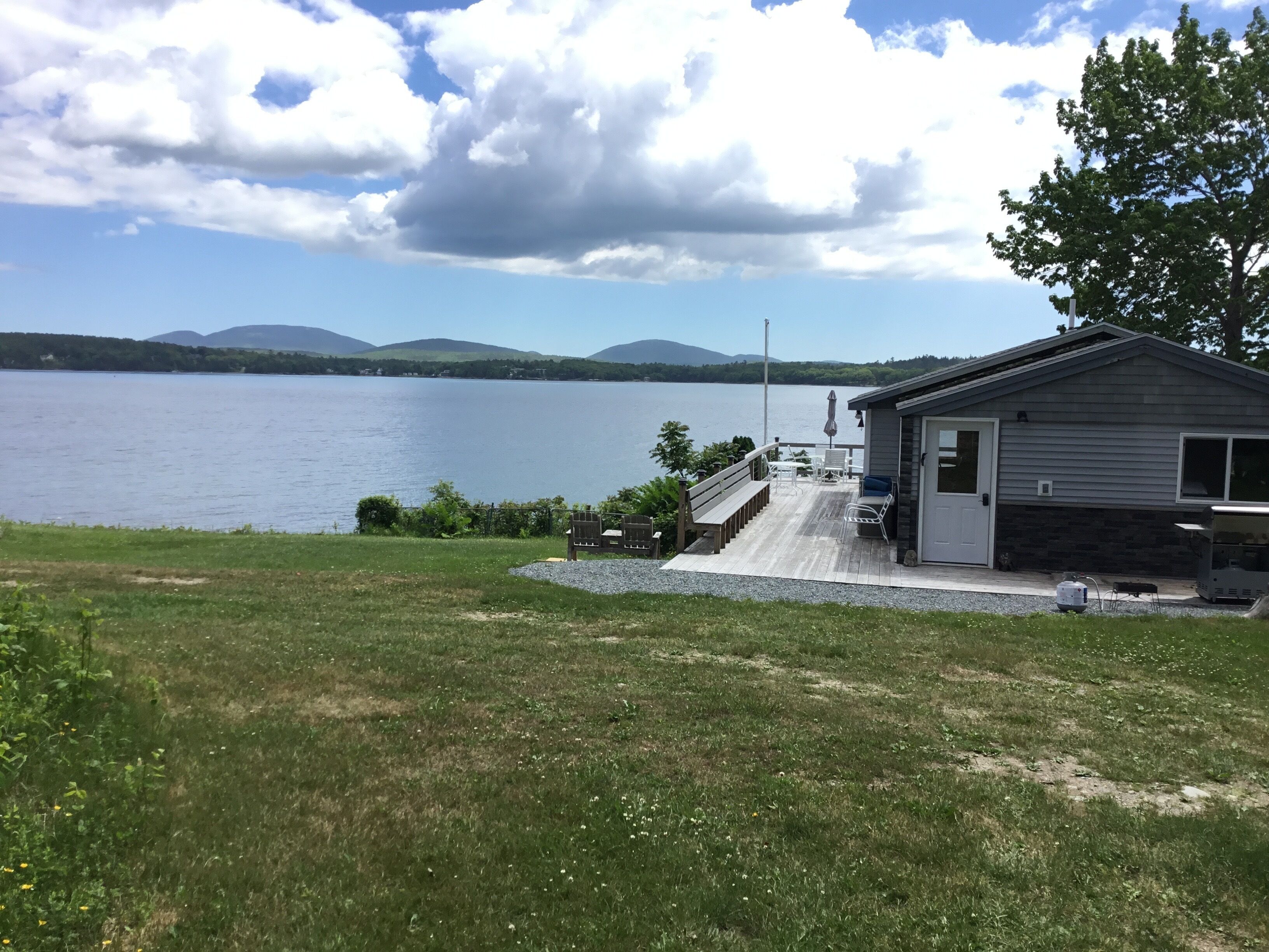 Private oceanfront cabin, quiet location, over looking Mount Desert Island