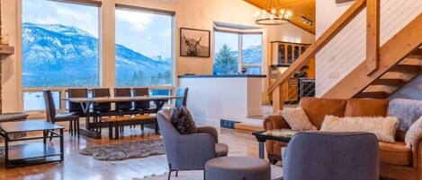 Televisie en een open haard