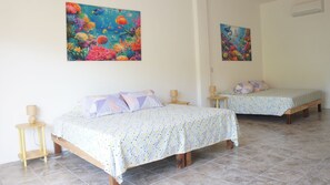 1 bedroom, bed sheets