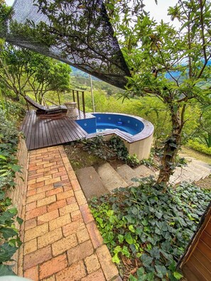 Deluxe Cabin, Balcony, Mountain View | 1 bedroom, down comforters, minibar, individually decorated