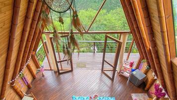 Deluxe-Ferienhütte, Balkon, Bergblick