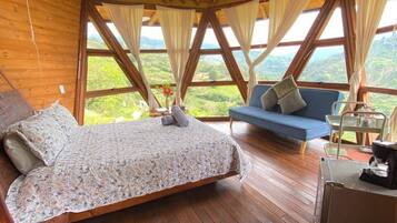 Deluxe Cabin, River View | 1 bedroom, down duvets, minibar, individually decorated