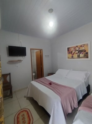 Comfort Triple Room, Lanai | Premium bedding, free WiFi, bed sheets - Pousada Doce Verde (Nobres)