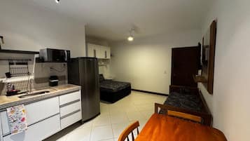 Comfort Studio, Balcony, Mountain View | Living area | 21-inch Smart TV with satellite channels