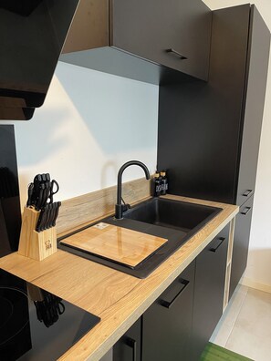 Fridge, microwave, oven, stovetop - Luxury apartment near CDG (Vémars)