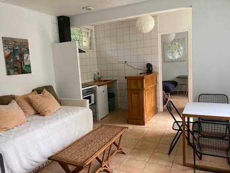 Living area. 2 Bedroom Private vacation home in Auffargis