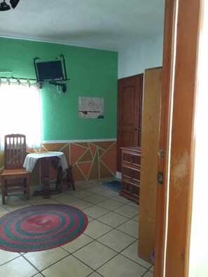 Tomannsrom – standard, byutsikt | Individuelt dekorert, individuelt innredet og strykejern/-brett