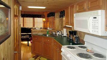 Fridge, microwave, coffee/tea maker, toaster