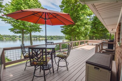 Rustic Hills Retreat...a scenic home on beautiful lake front property.  