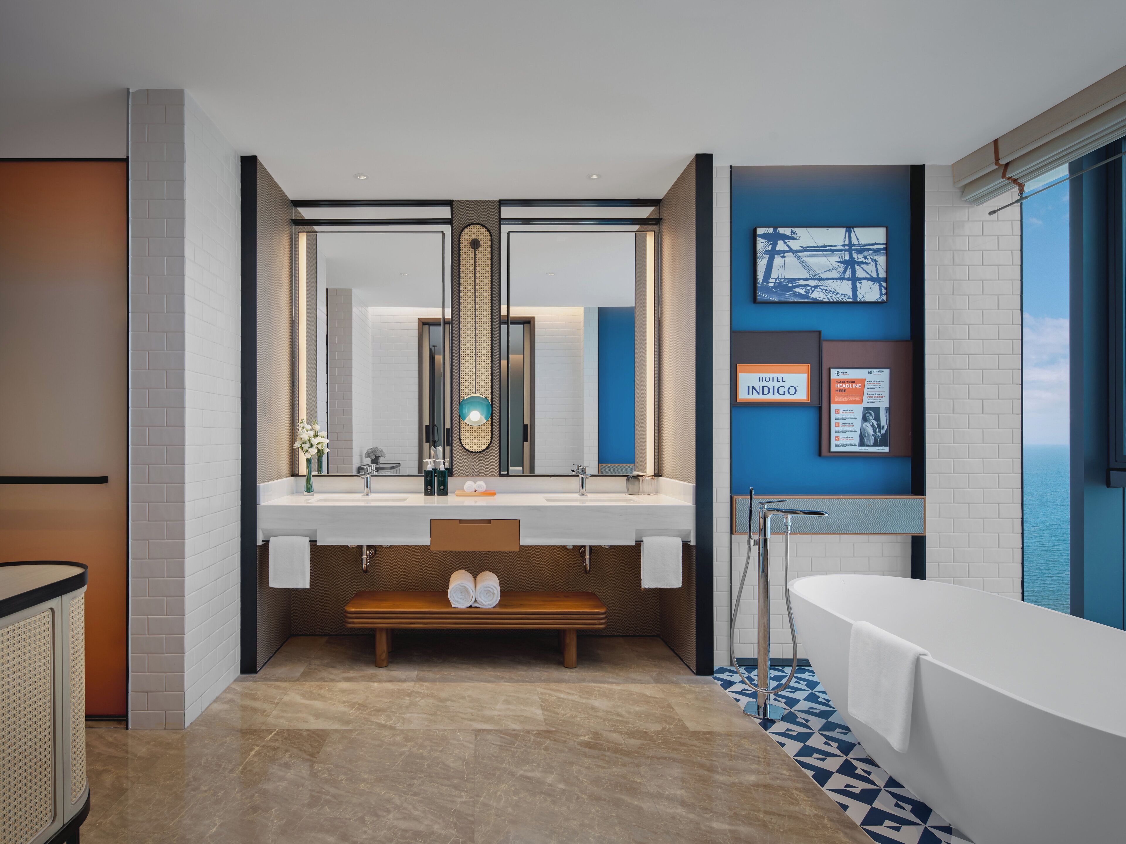 Sviitti, 1 makuuhuone, merinäköala (Dining) | Untuvapeitot, ilmaiset minibaarituotteet, tallelokero huoneessa