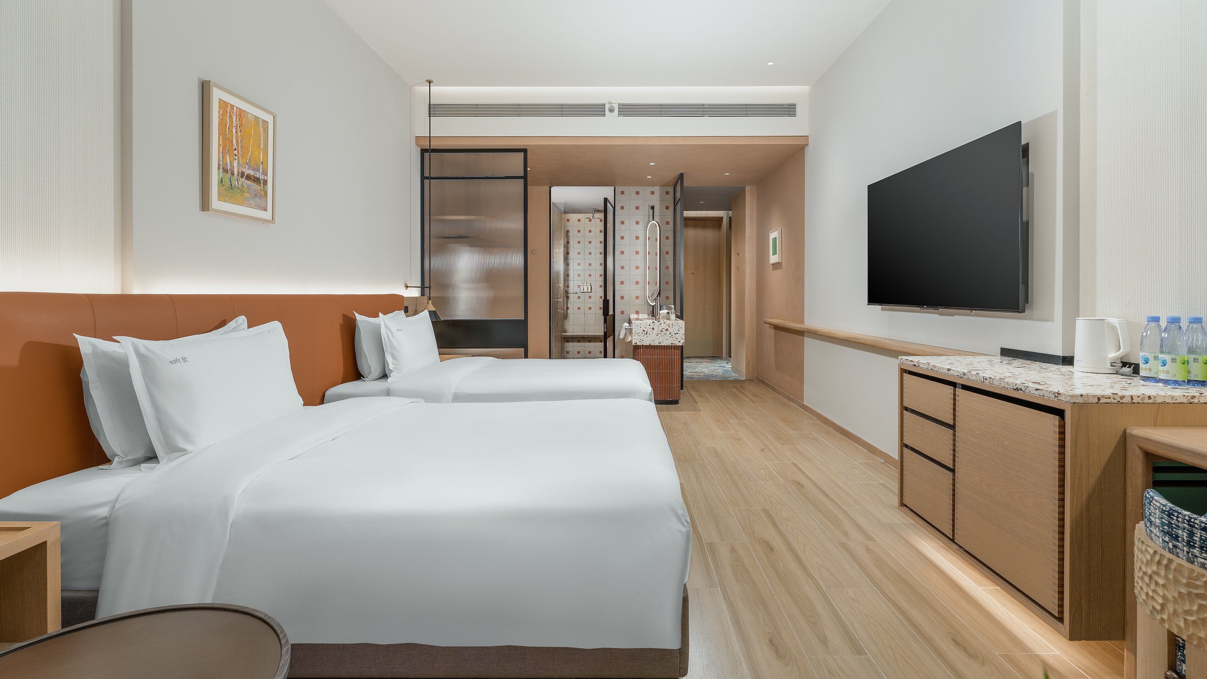 Down comforters, minibar, in-room safe, iron/ironing board