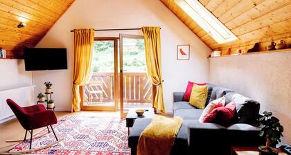 birds-nest Ferienwohnung Pfälzer Wald - Balkon - Kamin - hundefreundlich