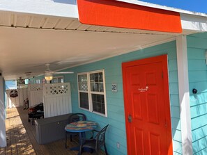 Outdoor dining - The Sea-Garden is a tucked away studio villa with a garden view and patio.  (George Town)