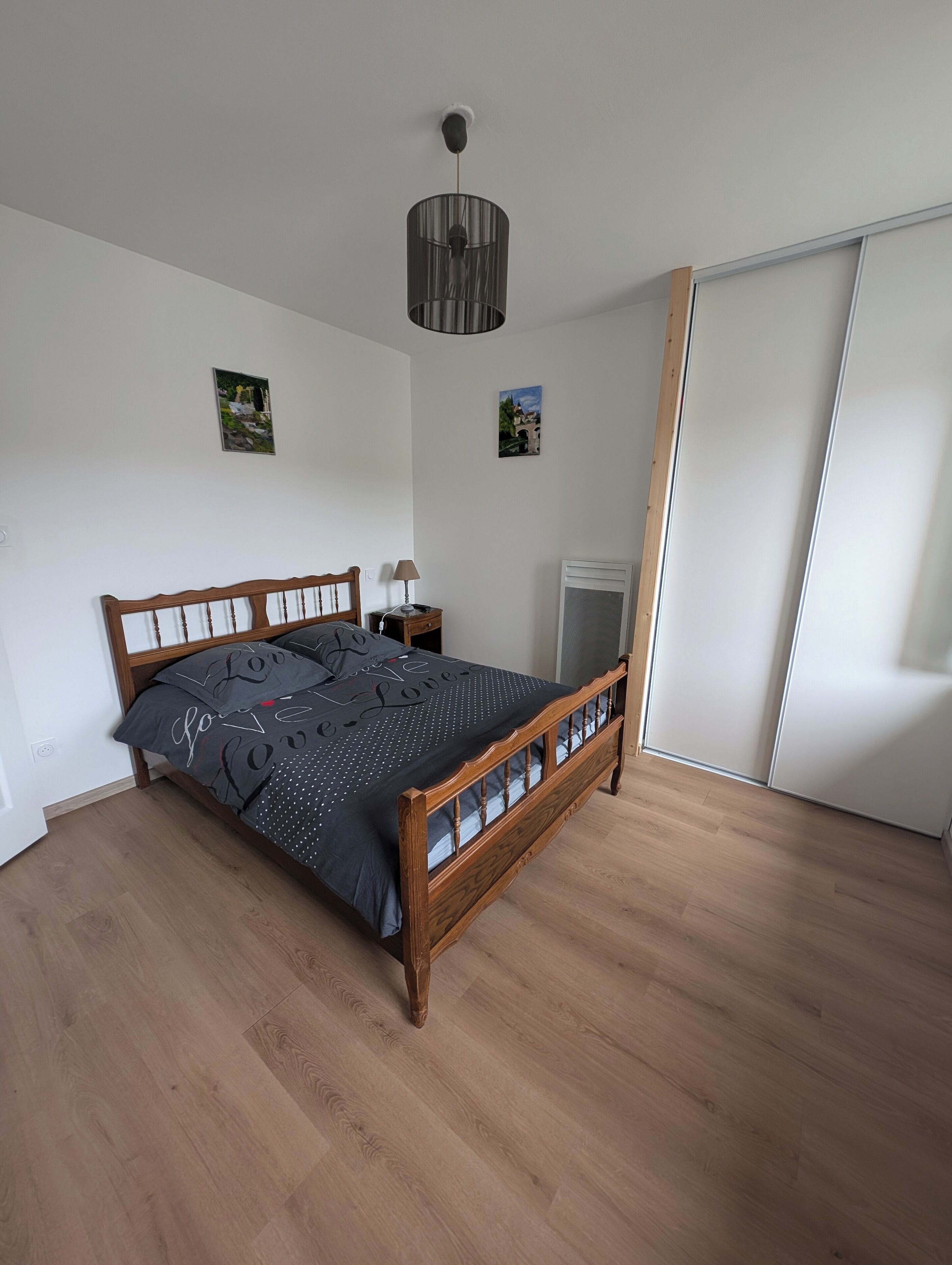 2 bedrooms, iron/ironing board, travel crib, bed sheets