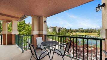Studio classique, cuisine, vue sur la cour intérieure | Terrasse/patio