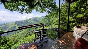 Deluxe Studio, 1 King Bed, Balcony, Mountain View | Terrace/patio