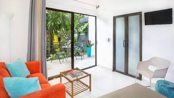 Apartamento luxo, 1 quarto, para não fumantes | Área de estar