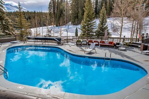 Indoor pool, a heated pool