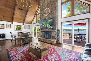 House, Multiple Beds, Patio (Boondocks Bliss) | Living area | 65-inch flat-screen TV with digital channels
