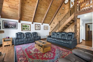 House, Multiple Beds, Patio (Boondocks Bliss) | Living area - Boondock Bliss - Lakefront, Private Dock Sleeps 15! (Sunrise Beach)