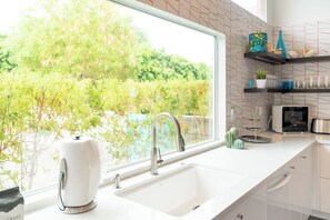 House, Multiple Beds, Pool Access, Pool View | Private kitchen | Coffee/tea maker - Rainbow Retreat (Palm Springs)