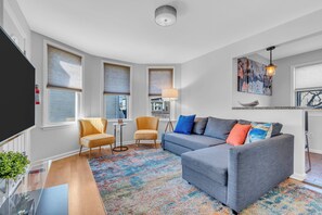 Apartment, Multiple Beds, Balcony, Garden View | Living area - Heck Street Hideaway - Copy (Asbury Park)