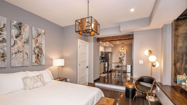 Studio, 1 queensize-seng, byutsikt (Luxury Mt. Adams Retreat Apt 1)