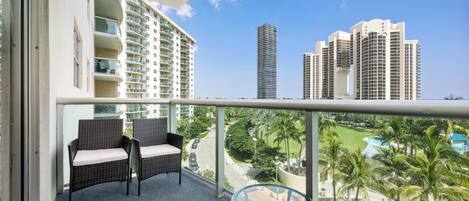 Condo, Multiple Beds, Pool Access, Partial Ocean View | View from room