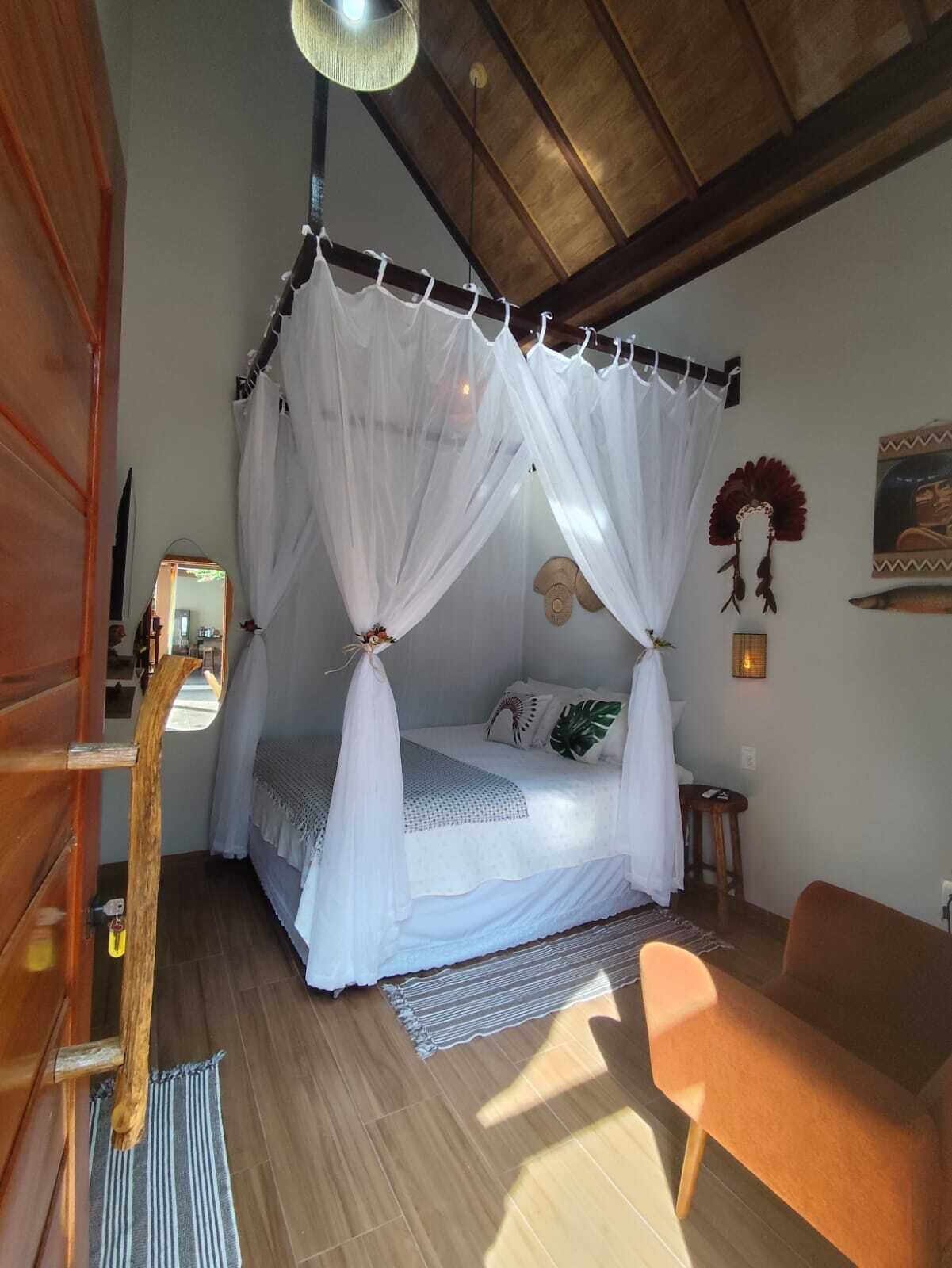 Cabana premium, 1 quarto, vista para a piscina, ao lado da piscina | Frigobar, individualmente decorados, individualmente mobiliados
