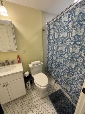 Hair dryer, towels, soap, shampoo - Rustic Family Retreat Getaway 
Pet friendly. 
 (Ulster Park)