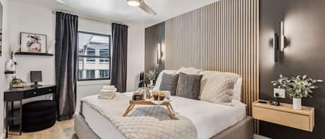 1 bedroom, iron/ironing board, travel crib, free WiFi